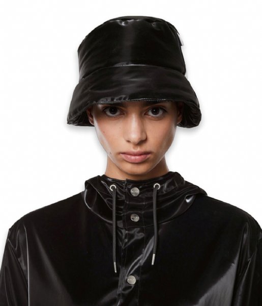 Rains  Bucket Hat Padded Velvet Black (29)