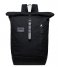 Sandqvist  Dante Grand Laptop Backpack black with black leather (1081)