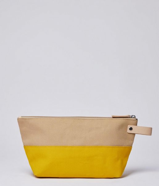Sandqvist  Cleo multi yellow with natural leather (1236)