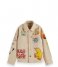 Scotch and Soda  Colourful Placed Artworks Overshirt Sand (0137)