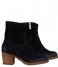 Shabbies  Ankle Boot Mid Woven Suede woven suede off black