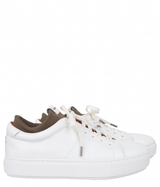 Shabbies  Sneaker Low Smooth white olive