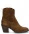 Shabbies  Ankle Boot 7 Cm With Zipper Nubuck warm brown