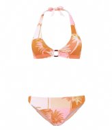 Shiwi Ladies Caro Bikini Set Block Palm Iced Strawberry Pink (436)