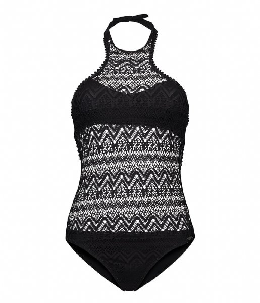 Shiwi  Swimsuit High Neck Cool Croche black