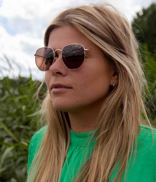 The Little Green Bag  Sunglasses Levisa Goud & Helder Beige