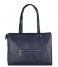 The Little Green Bag  Maple Laptop Tote 13 Inch navy blue