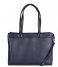 The Little Green Bag  Maple Laptop Tote 13 Inch navy blue