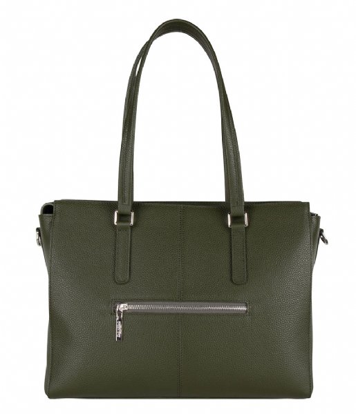 The Little Green Bag  Maple Laptop Tote 13 Inch olive