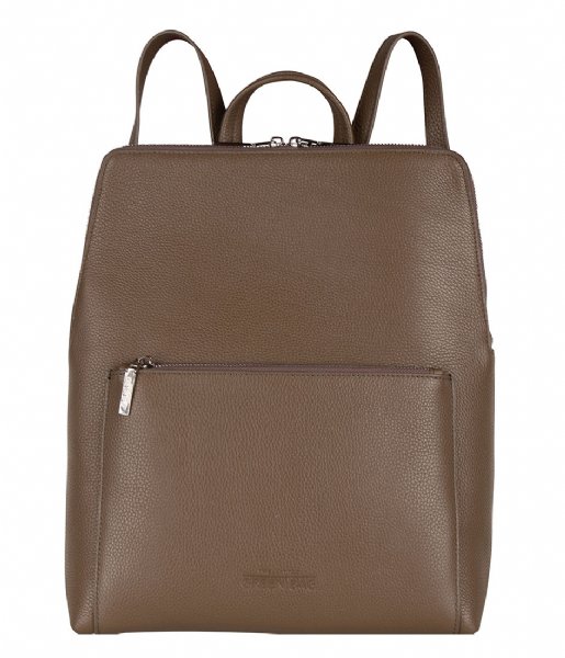 The Little Green Bag  Peony Laptop Backpack 13 Inch taupe