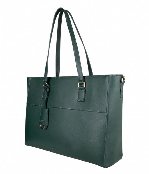 The Little Green Bag  Adair Laptop Bag 15 Inch emerald
