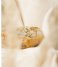 The Little Green Bag  Open Moon Ring X My Jewellery gold colored