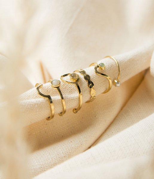 The Little Green Bag  Moon Ring X My Jewellery gold