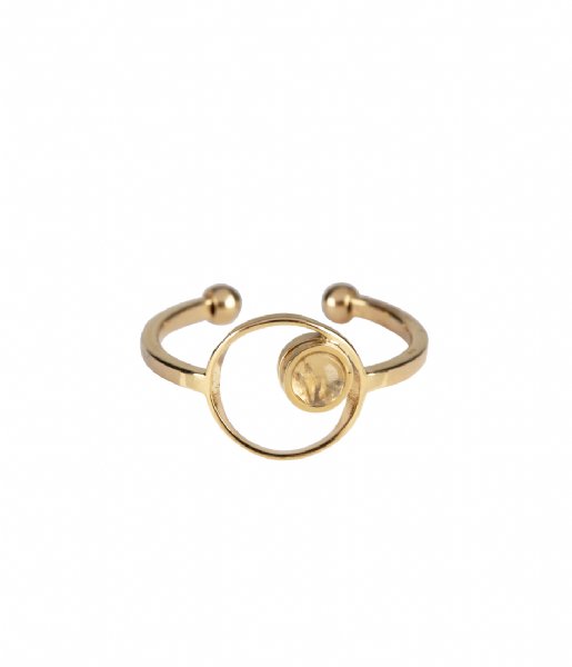 The Little Green Bag  Eclipse Ring X My Jewellery gold colored