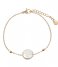 The Little Green Bag  Flat Freshwater Pearl Bracelet X My Jewellery gold colored