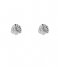 The Little Green Bag  Leaf Studs X My Jewellery silver colored
