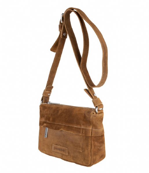 Shabbies  Crossbody Small Waxed Suede brown