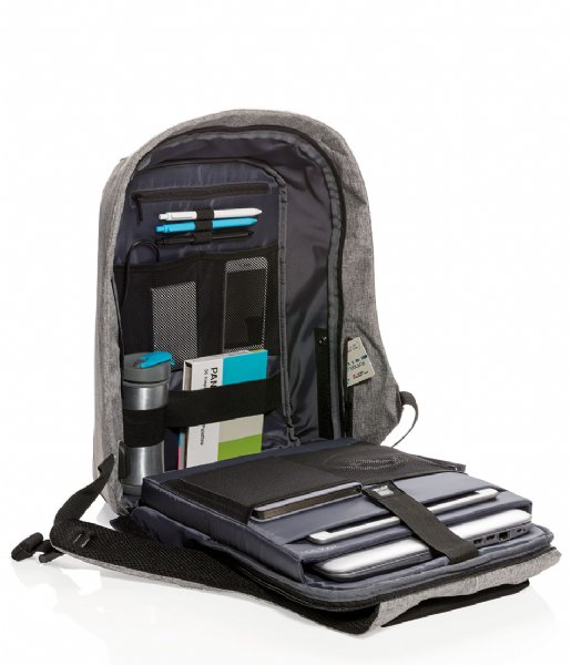 XD Design  Bobby XL Anti Theft Backpack 17 Inch grey (562)