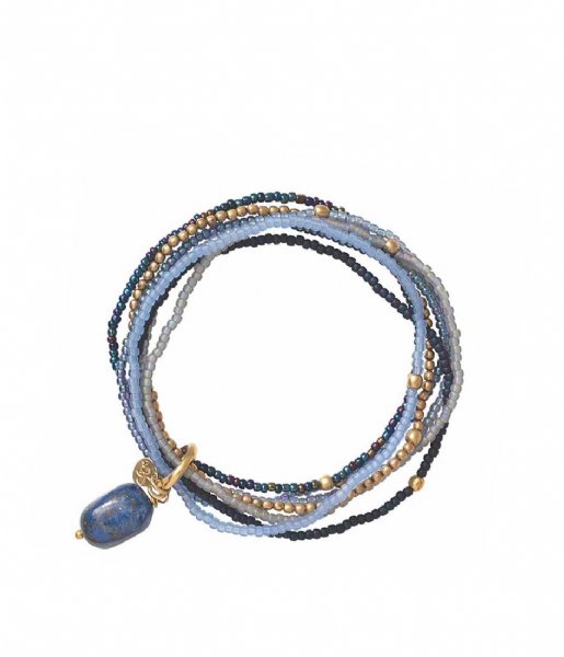 A Beautiful Story  Nirmala Lapis Lazuli Bracelet Gold