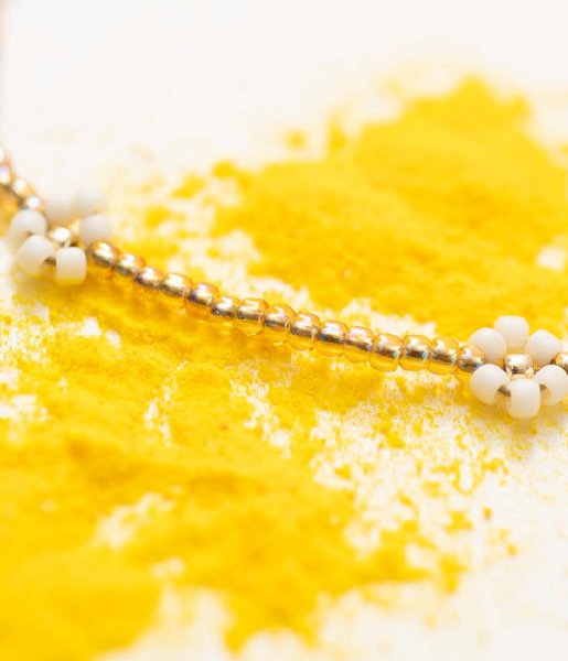 A Beautiful Story  Daisy Citrine Anklet Gold