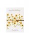 A Beautiful Story  Jewelry Postcard Sunflowers Gold