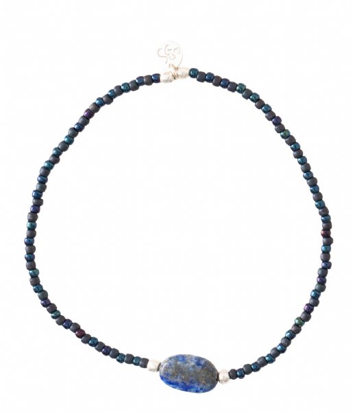 A Beautiful Story  Winter Lapis Lazuli Silver Plated Bracelet silver plated (BL24809)