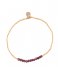 A Beautiful Story  Refined Garnet Gold Plated Bracelet gold plated (BL25035)