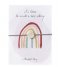 A Beautiful Story  Jewelry Postcard Rainbow Silver colored
