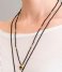 A Beautiful Story  Fall Black Onyx Buddha Gold Plated Necklace gold plated (BL22859)