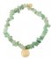 A Beautiful Story  Power Aventurine Tree Gold Plated Bracelet gold plated (BL23252)