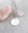 A Beautiful Story  Fairy Rose Quartz Lotus Silver Necklace zilver (BL22258)