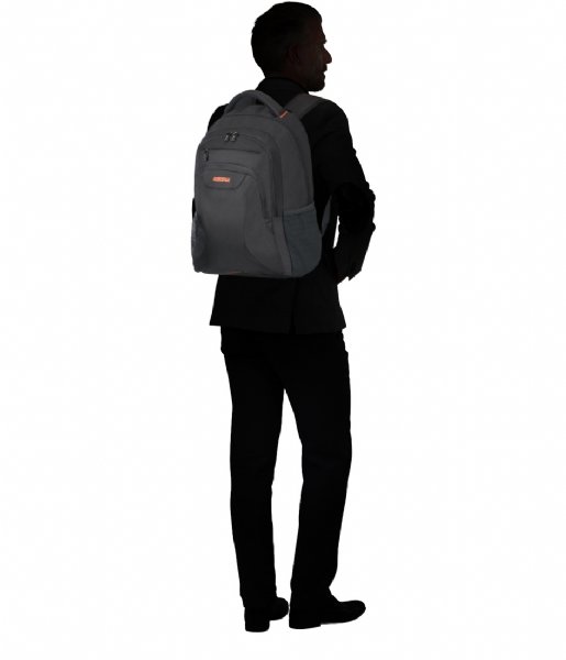 American Tourister  At Work Laptop Backpack 17.3 Inch Black/Orange (1070)