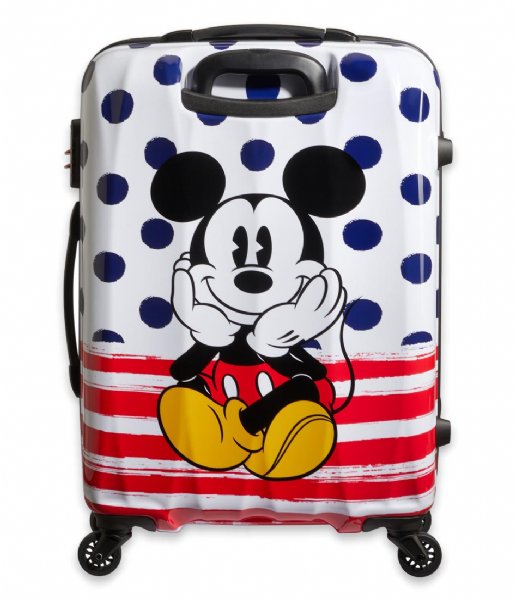 American Tourister  Disney Legends Spinner 65/24 Alfatwist Mickey Blue Dots (9072)