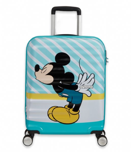 American Tourister Handbagageväskor Wavebreaker Disney Spinner 55/20 Mickey Blue Kiss (8624)