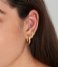 Ania Haie  Double Sparkle Barbell Single Earring Gold
