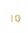 Ania Haie  Opal Cabochon Huggie Hoop Earrings Gold