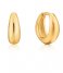 Ania Haie  925 Sterling Zilver Luxe Huggie Hoop Earrings Goudkleurig