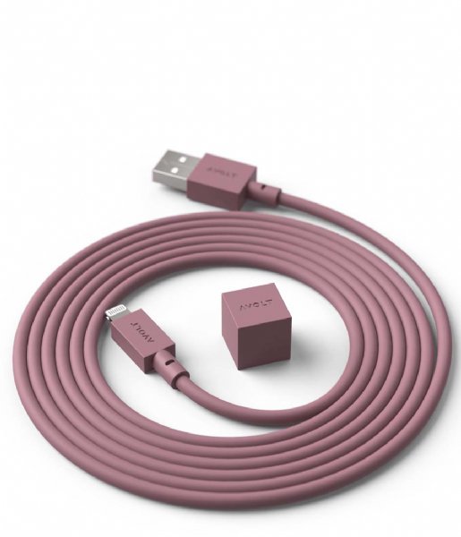 Avolt  Cable 1 USB A to lightning Rusty Red (C1-USB-C89-18-BR)