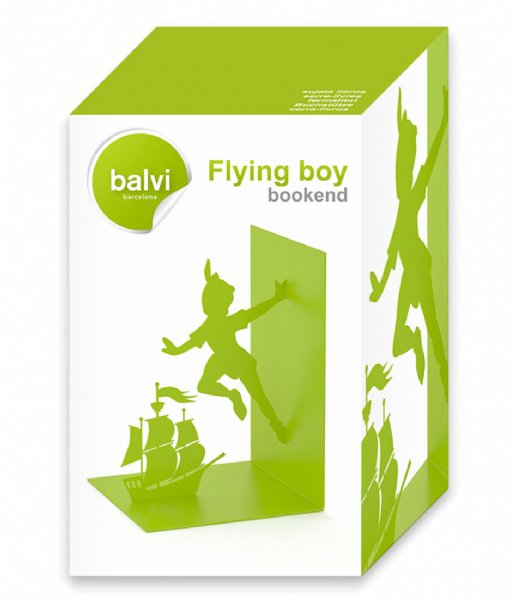 Balvi  Bookend Flying Boy Green