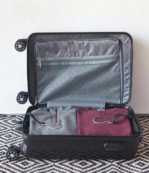 Balvi Förvaringskorg Travel Organizer Shelf Tidy Suitcase Black
