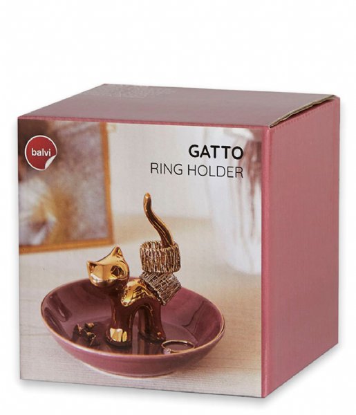 Balvi  Ring Holder Gatto Gold/Brown