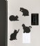 Balvi  Coasters Cat 4x Black