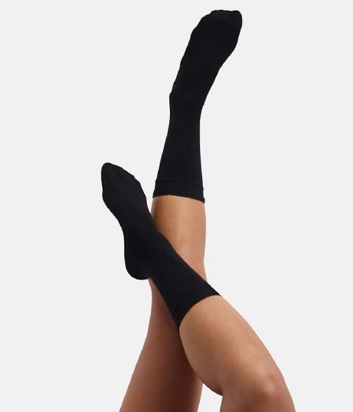 Bamboo Basics  6-Pack Anklets Socks Black (001)