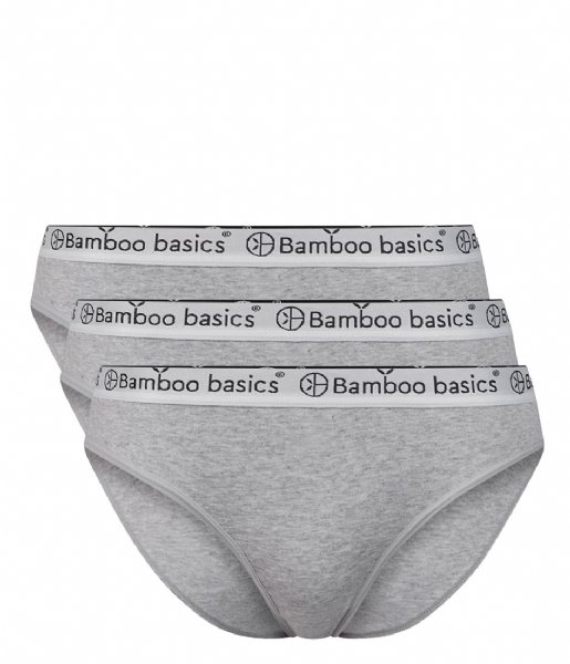 Bamboo Basics  Yara Slips 3-pack Light Grey Melange (003)