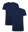 Bamboo BasicsVelo T-shirt V-hals 2-pack Navy (2)