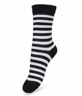 Bonnie Doon Basic Stripe sock Black White