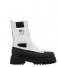 Bronx  Groov  Y Ankle Boot Off White/Black (3104)