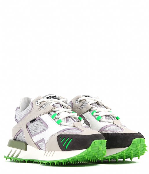 Bronx  Ha Cker Sneaker Clay White Fluo Green(3606)