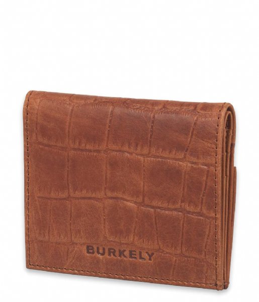 Burkely  Burkely Croco Cassy Card Wallet Cognac (24)