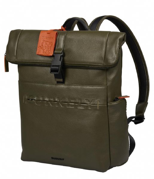 Burkely  Moving Madox Rolltop Backpack 14 Inch Utility Green (71)